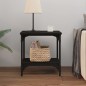 Tavolino Nero 40x30x42 cm in Legno Multistrato Tavolino Nero 40x30x42 cm in Legno Multistrato