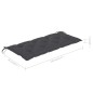 vidaXL Panca da Giardino con Cuscino 120 cm in Bambù vidaXL Panca da Giardino con Cuscino 120 cm in Bambù