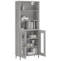 vidaXL Credenza Grigio Sonoma 69,5x34x180 cm in Legno Multistrato vidaXL Credenza Grigio Sonoma 69,5x34x180 cm in Legno Multistrato