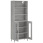 vidaXL Credenza Grigio Sonoma 69,5x34x180 cm in Legno Multistrato vidaXL Credenza Grigio Sonoma 69,5x34x180 cm in Legno Multistrato