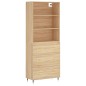 vidaXL Credenza Rovere Sonoma 69,5x34x180 cm in Legno Multistrato vidaXL Credenza Rovere Sonoma 69,5x34x180 cm in Legno Multistrato