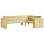 vidaXL Set Divani da Giardino 2 pz con Cuscini Legno Pino Impregnato vidaXL Set Divani da Giardino 2 pz con Cuscini Legno Pino Impregnato