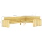 vidaXL Set Divani da Giardino 2 pz con Cuscini Legno Pino Impregnato vidaXL Set Divani da Giardino 2 pz con Cuscini Legno Pino Impregnato