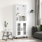 vidaXL Credenza Bianca 69,5x34x180 cm in Legno Multistrato vidaXL Credenza Bianca 69,5x34x180 cm in Legno Multistrato