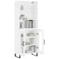 vidaXL Credenza Bianca 69,5x34x180 cm in Legno Multistrato vidaXL Credenza Bianca 69,5x34x180 cm in Legno Multistrato