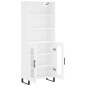 vidaXL Credenza Bianca 69,5x34x180 cm in Legno Multistrato vidaXL Credenza Bianca 69,5x34x180 cm in Legno Multistrato