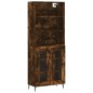 vidaXL Credenza Rovere Fumo 69,5x34x180 cm in Legno Multistrato vidaXL Credenza Rovere Fumo 69,5x34x180 cm in Legno Multistrato