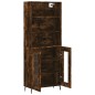 vidaXL Credenza Rovere Fumo 69,5x34x180 cm in Legno Multistrato vidaXL Credenza Rovere Fumo 69,5x34x180 cm in Legno Multistrato