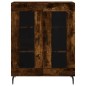 vidaXL Credenza Rovere Fumo 69,5x34x180 cm in Legno Multistrato vidaXL Credenza Rovere Fumo 69,5x34x180 cm in Legno Multistrato