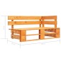 vidaXL Set Divani in Pallet con Cuscini 6 pz in Pino Impregnato Miele vidaXL Set Divani in Pallet con Cuscini 6 pz in Pino Impregnato Miele
