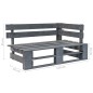 vidaXL Divano a 2 Posti su Pallet con Cuscini Pino Impregnato Grigio vidaXL Divano a 2 Posti su Pallet con Cuscini Pino Impregnato Grigio