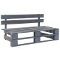vidaXL Set Divani in Pallet con Cuscini 4 pz in Pino Impregnato Grigio vidaXL Set Divani in Pallet con Cuscini 4 pz in Pino Impregnato Grigio