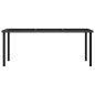 vidaXL Set da Pranzo da Giardino 9 pz in Polyrattan Nero