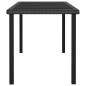vidaXL Set da Pranzo da Giardino 9 pz in Polyrattan Nero