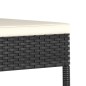 vidaXL Set da Pranzo da Giardino 9 pz in Polyrattan Nero