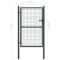 Cancello per Giardino in Acciaio Zincato 100x250 cm Grigio Cancello per Giardino in Acciaio Zincato 100x250 cm Grigio