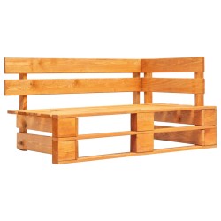 vidaXL Set Divani in Pallet con Cuscini 4 pz in Pino Impregnato Miele
