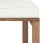 vidaXL Divano Angolare da Giardino su Pallet con Cuscini Crema vidaXL Divano Angolare da Giardino su Pallet con Cuscini Crema