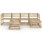 vidaXL Set Salotto da Giardino 6 pz in Legno di Pino Impregnato Verde vidaXL Set Salotto da Giardino 6 pz in Legno di Pino Impregnato Verde