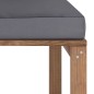 vidaXL Divano Angolare da Giardino su Pallet con Cuscini Antracite vidaXL Divano Angolare da Giardino su Pallet con Cuscini Antracite