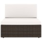 vidaXL Set Divani da Giardino 5 pz con Cuscini in Polyrattan Marrone vidaXL Set Divani da Giardino 5 pz con Cuscini in Polyrattan Marrone