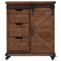 Cassettiera in Legno Massello di Abete 64x33,5x75cm Marrone Cassettiera in Legno Massello di Abete 64x33,5x75cm Marrone