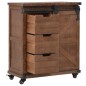 Cassettiera in Legno Massello di Abete 64x33,5x75cm Marrone Cassettiera in Legno Massello di Abete 64x33,5x75cm Marrone