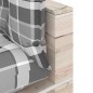 vidaXL Divano da Giardino Pallet 3 Posti con Cuscini in Legno di Pino