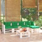 vidaXL Set Salotto Giardino su Pallet Cuscini 6 pz in Legno di Pino vidaXL Set Salotto Giardino su Pallet Cuscini 6 pz in Legno di Pino