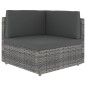 vidaXL Set Divani da Giardino 8 pz con Cuscini in Polyrattan Grigio vidaXL Set Divani da Giardino 8 pz con Cuscini in Polyrattan Grigio