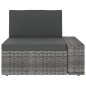 vidaXL Set Divani da Giardino 8 pz con Cuscini in Polyrattan Grigio vidaXL Set Divani da Giardino 8 pz con Cuscini in Polyrattan Grigio