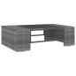 vidaXL Set Divani da Giardino 8 pz con Cuscini in Polyrattan Grigio vidaXL Set Divani da Giardino 8 pz con Cuscini in Polyrattan Grigio