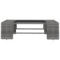 vidaXL Set Divani da Giardino 8 pz con Cuscini in Polyrattan Grigio vidaXL Set Divani da Giardino 8 pz con Cuscini in Polyrattan Grigio