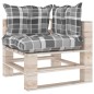 vidaXL Divano da Giardino Pallet 2 Posti con Cuscini in Legno di Pino vidaXL Divano da Giardino Pallet 2 Posti con Cuscini in Legno di Pino