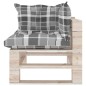 vidaXL Divano da Giardino Pallet 2 Posti con Cuscini in Legno di Pino vidaXL Divano da Giardino Pallet 2 Posti con Cuscini in Legno di Pino