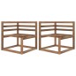 vidaXL Divano da Giardino Pallet 2 Posti con Cuscini Beige Legno Pino vidaXL Divano da Giardino Pallet 2 Posti con Cuscini Beige Legno Pino