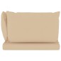 vidaXL Divano da Giardino Pallet 2 Posti con Cuscini Beige Legno Pino vidaXL Divano da Giardino Pallet 2 Posti con Cuscini Beige Legno Pino