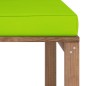 vidaXL Divano Angolare da Giardino su Pallet con Cuscini Verdi vidaXL Divano Angolare da Giardino su Pallet con Cuscini Verdi