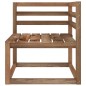 vidaXL Divano da Giardino Pallet 2 Posti Cuscini Blu Chiaro Legno Pino