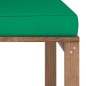 vidaXL Divano Centrale da Giardino su Pallet con Cuscini Verdi vidaXL Divano Centrale da Giardino su Pallet con Cuscini Verdi