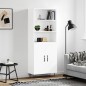 vidaXL Credenza Bianca 69,5x34x180 cm in Legno Multistrato vidaXL Credenza Bianca 69,5x34x180 cm in Legno Multistrato