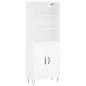 vidaXL Credenza Bianca 69,5x34x180 cm in Legno Multistrato vidaXL Credenza Bianca 69,5x34x180 cm in Legno Multistrato