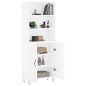 vidaXL Credenza Bianca 69,5x34x180 cm in Legno Multistrato vidaXL Credenza Bianca 69,5x34x180 cm in Legno Multistrato