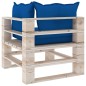 vidaXL Set Salotto Giardino su Pallet Cuscini 6 pz in Legno di Pino vidaXL Set Salotto Giardino su Pallet Cuscini 6 pz in Legno di Pino
