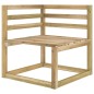 vidaXL Set Divani da Giardino 10 pz in Legno di Pino Impregnato Verde