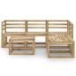 vidaXL Set Salotto da Giardino 6 pz in Legno di Pino Impregnato Verde vidaXL Set Salotto da Giardino 6 pz in Legno di Pino Impregnato Verde