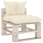 vidaXL Set Salotto Giardino Pallet Cuscini 4 pz Legno Pino Impregnato