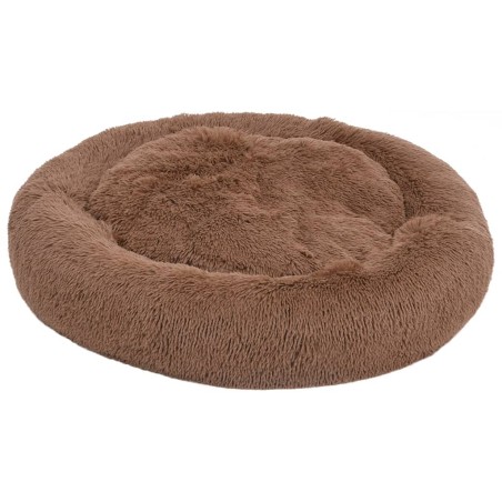 vidaXL Cuscino Lavabile per Cani e Gatti Marrone 90x90x16 cm Peluche