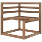 vidaXL Divano da Giardino Pallet 3 Posti con Cuscini Verdi Legno Pino vidaXL Divano da Giardino Pallet 3 Posti con Cuscini Verdi Legno Pino