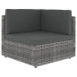 vidaXL Set Divani da Giardino 6 pz con Cuscini in Polyrattan Grigio vidaXL Set Divani da Giardino 6 pz con Cuscini in Polyrattan Grigio